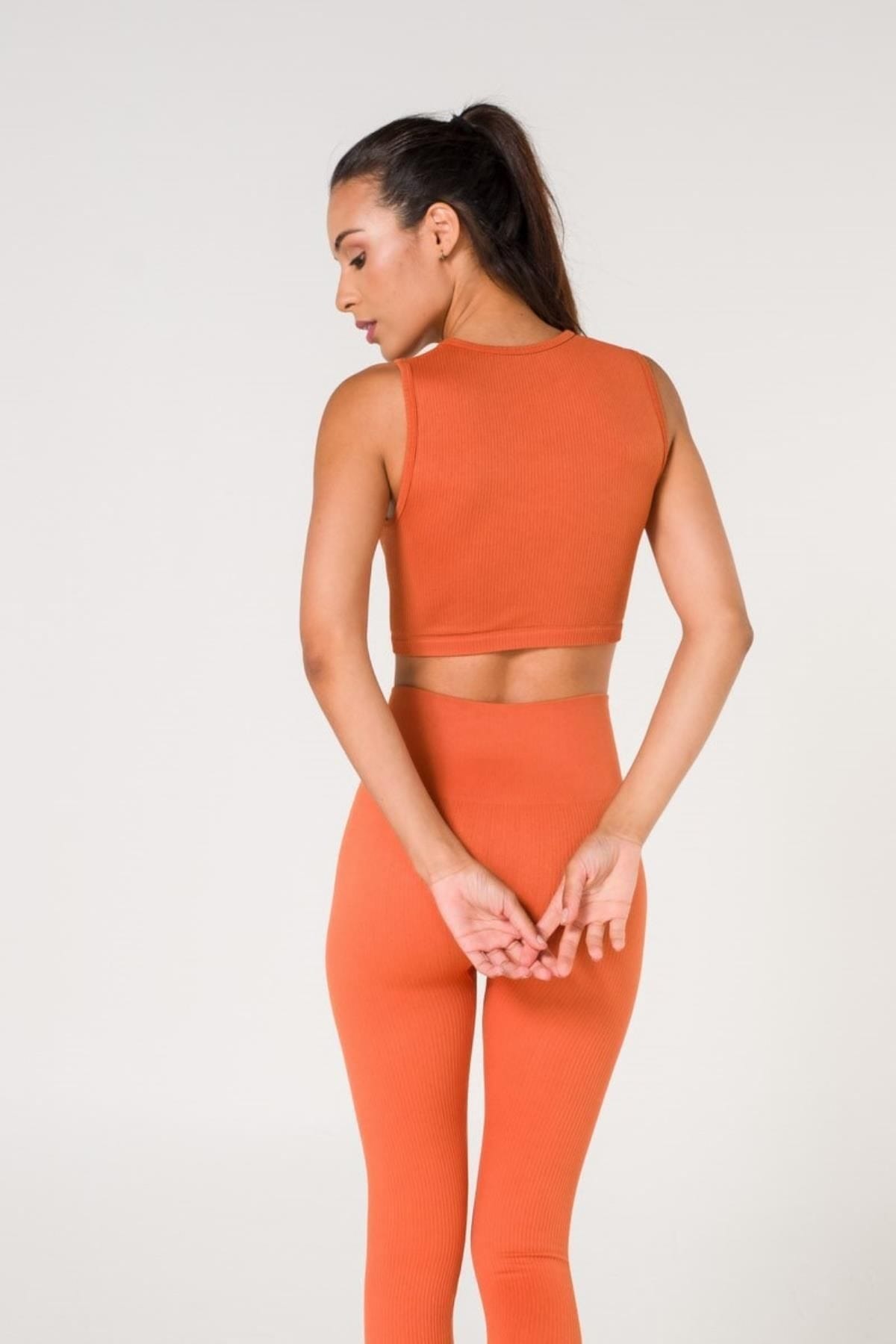 Dantel Detaylı Seamless Spor Sütyeni FormActive 1510 - Turuncu