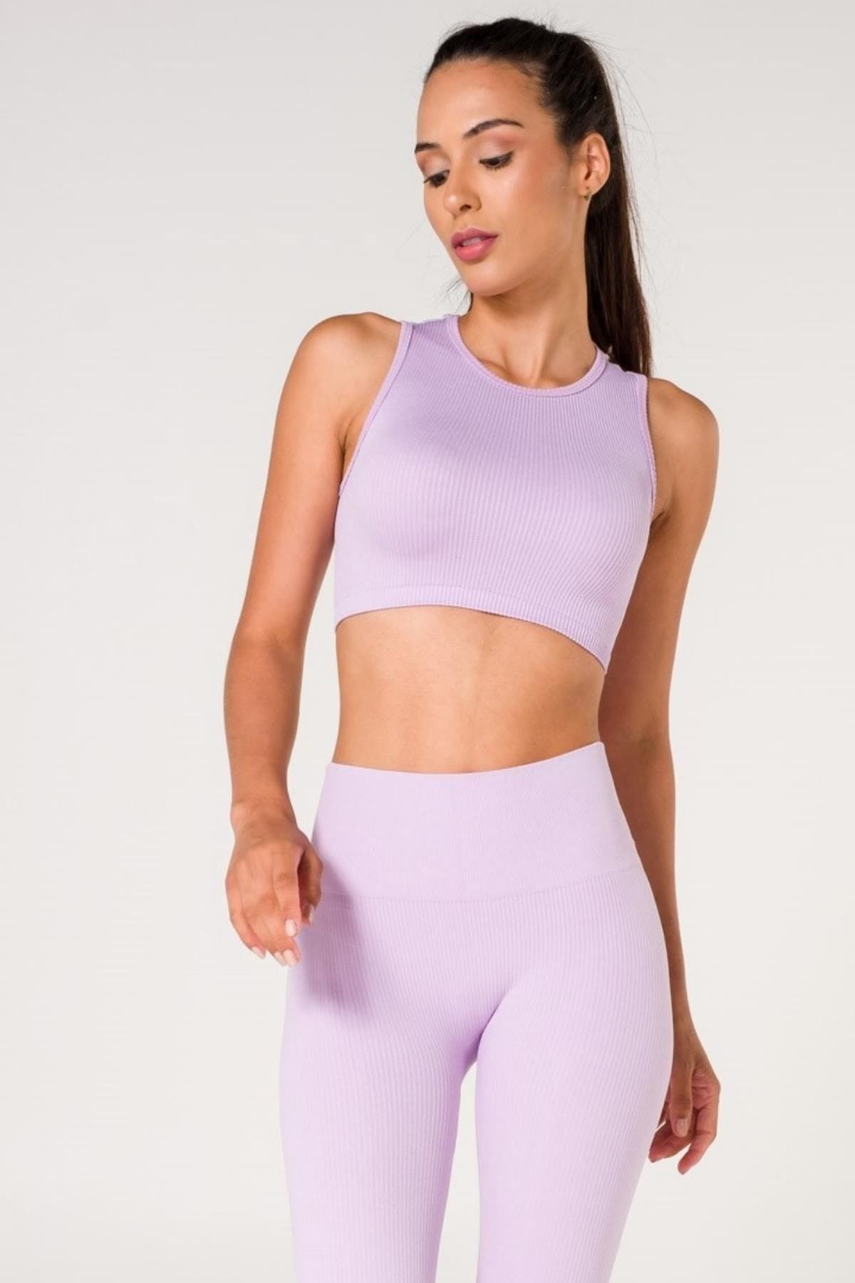 Dantel Detaylı Seamless Fitilli Spor Sütyeni FormActive 1510 - Lila