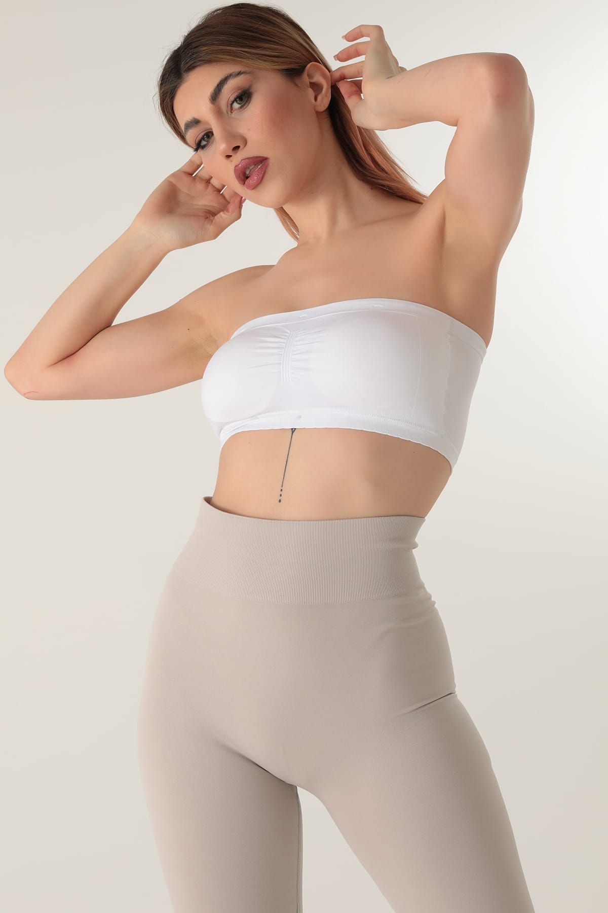 Seamless Straplez Askısız Pedsiz Büstiyer Miorre 999-ZZ0158 - Beyaz