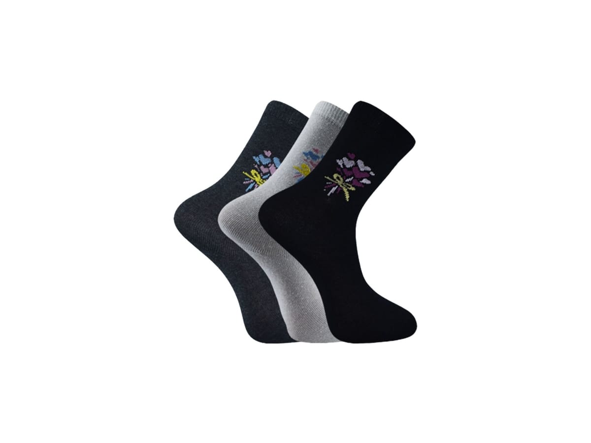 Pamuklu Düşük Denye Kadın Soket Çorap Şirin 0640 - Asorti