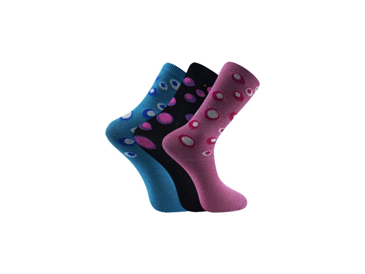 Pamuklu 12'li Soket Çorap Mor Şirin 0640 - Asorti