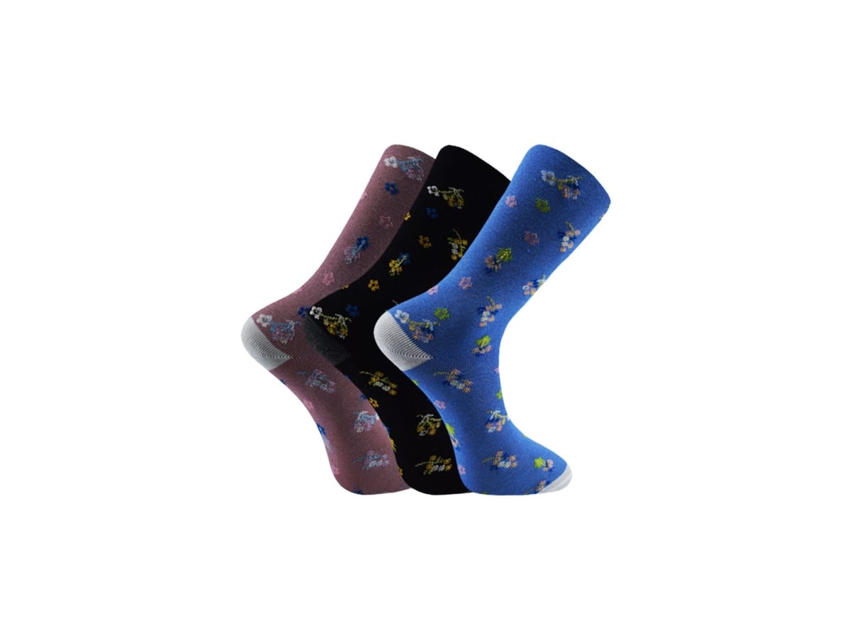 Esnek Desenli Kadın Külotlu Çorap 12'li Şirin 4000 - Asorti