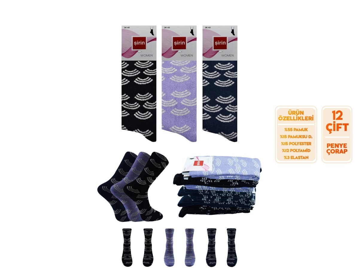 Düşük Denye Renkli Kadın Külotlu Çorap Şirin 4000 - Asorti