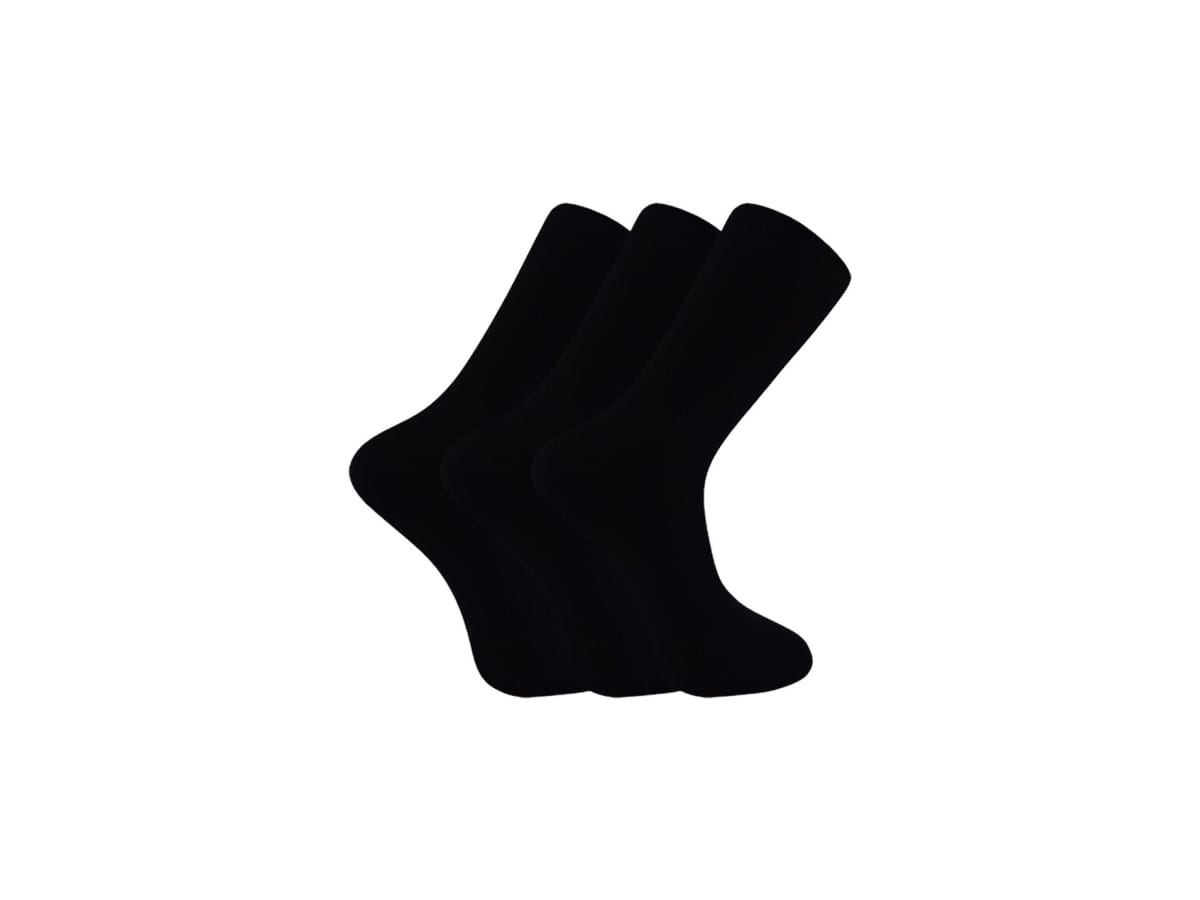 12 Denye Siyah Penye Kadın Çorap Şirin 4000 - Düz Siyah