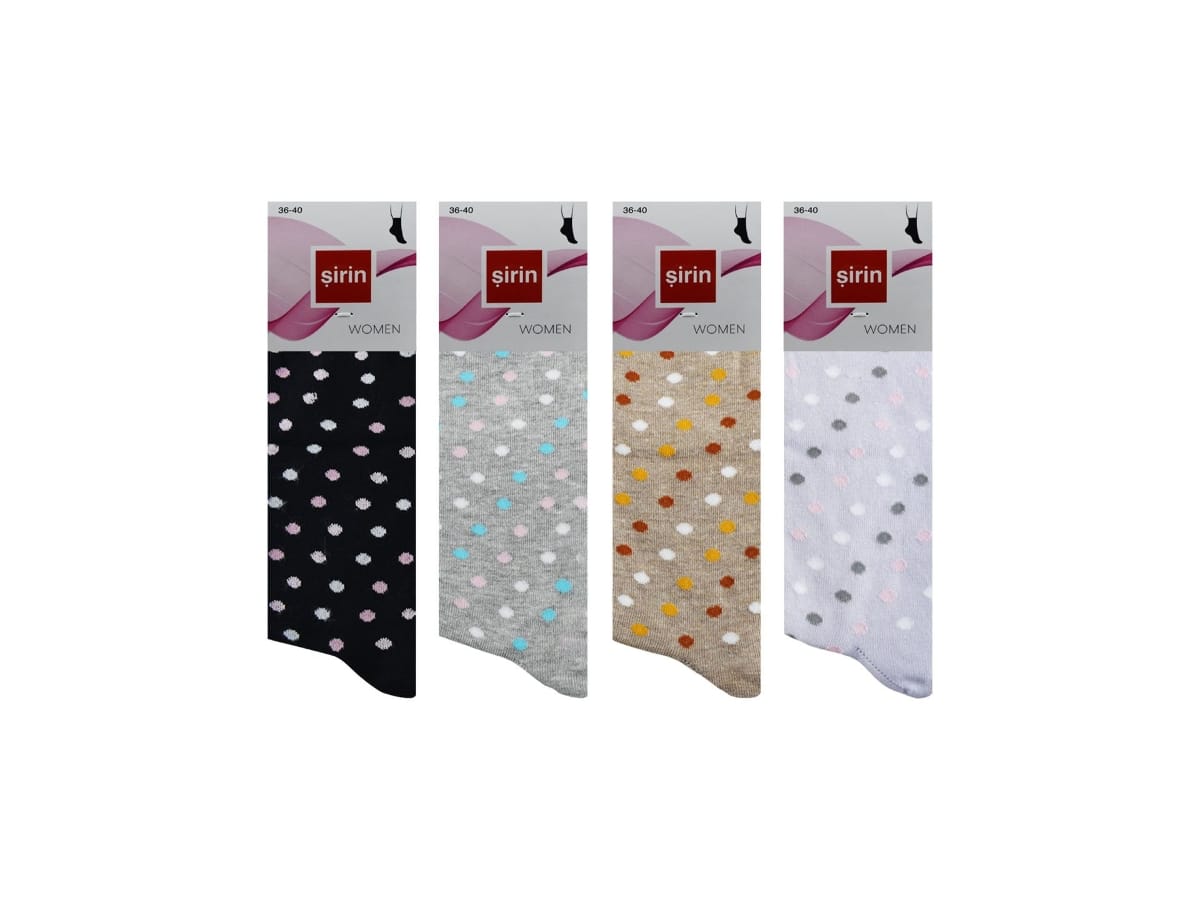 Düşük Denye Ekose Desenli Kadın Külotlu Çorap Şirin 4000 - Asorti