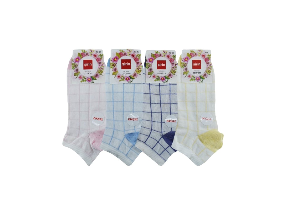 Şirin Dikişsiz Mor Penye Patik Çorap Seti Şirin 4030 - Görsel 2