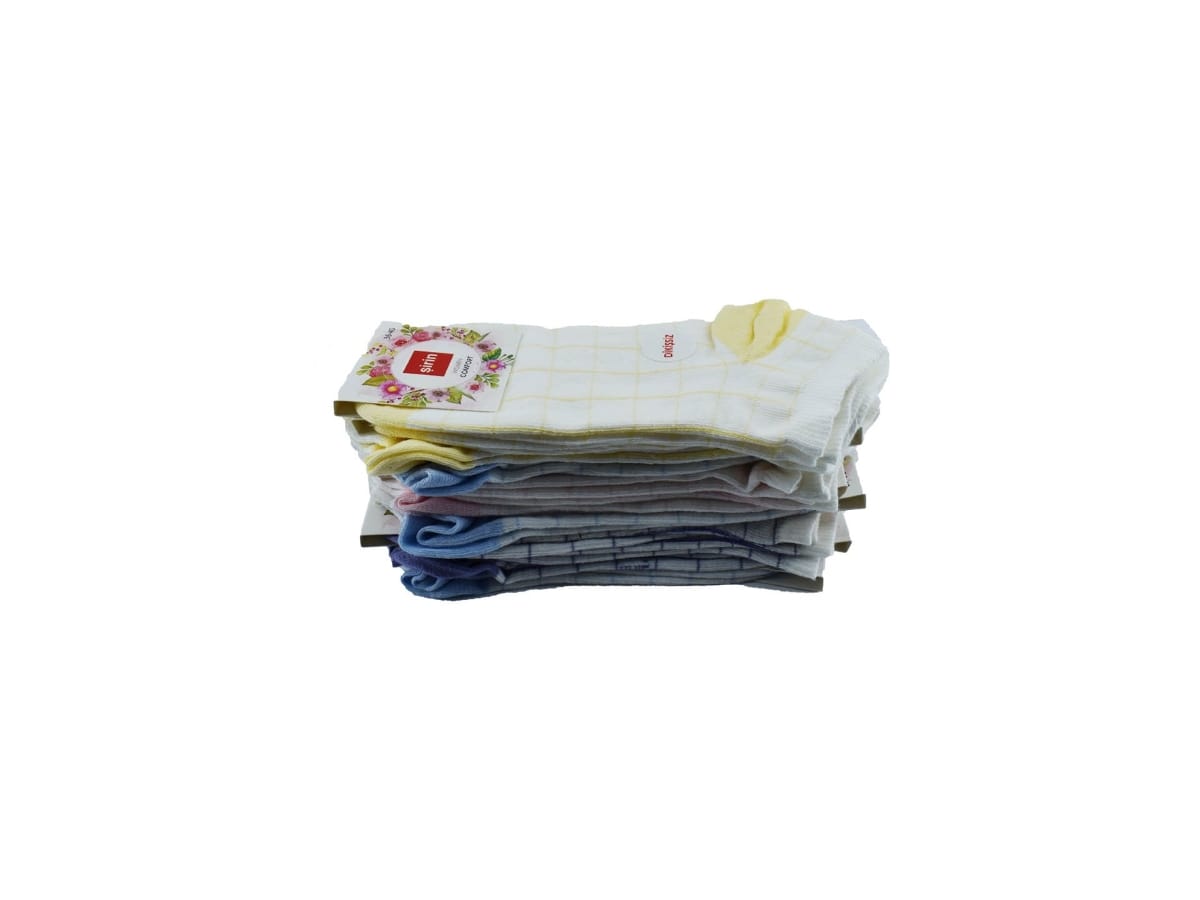 Şirin Dikişsiz Mor Penye Patik Çorap Seti Şirin 4030 - Görsel 4