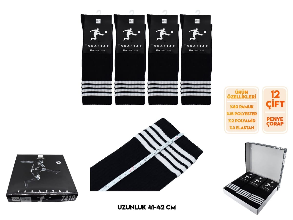 Şirin Mor Renkli Pamuklu Erkek Soket Çorap Seti Şirin 7410