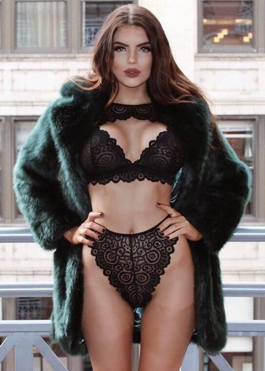 Dantelli Tasarım Fantezi Sütyen Takım SHE 2105 - Siyah