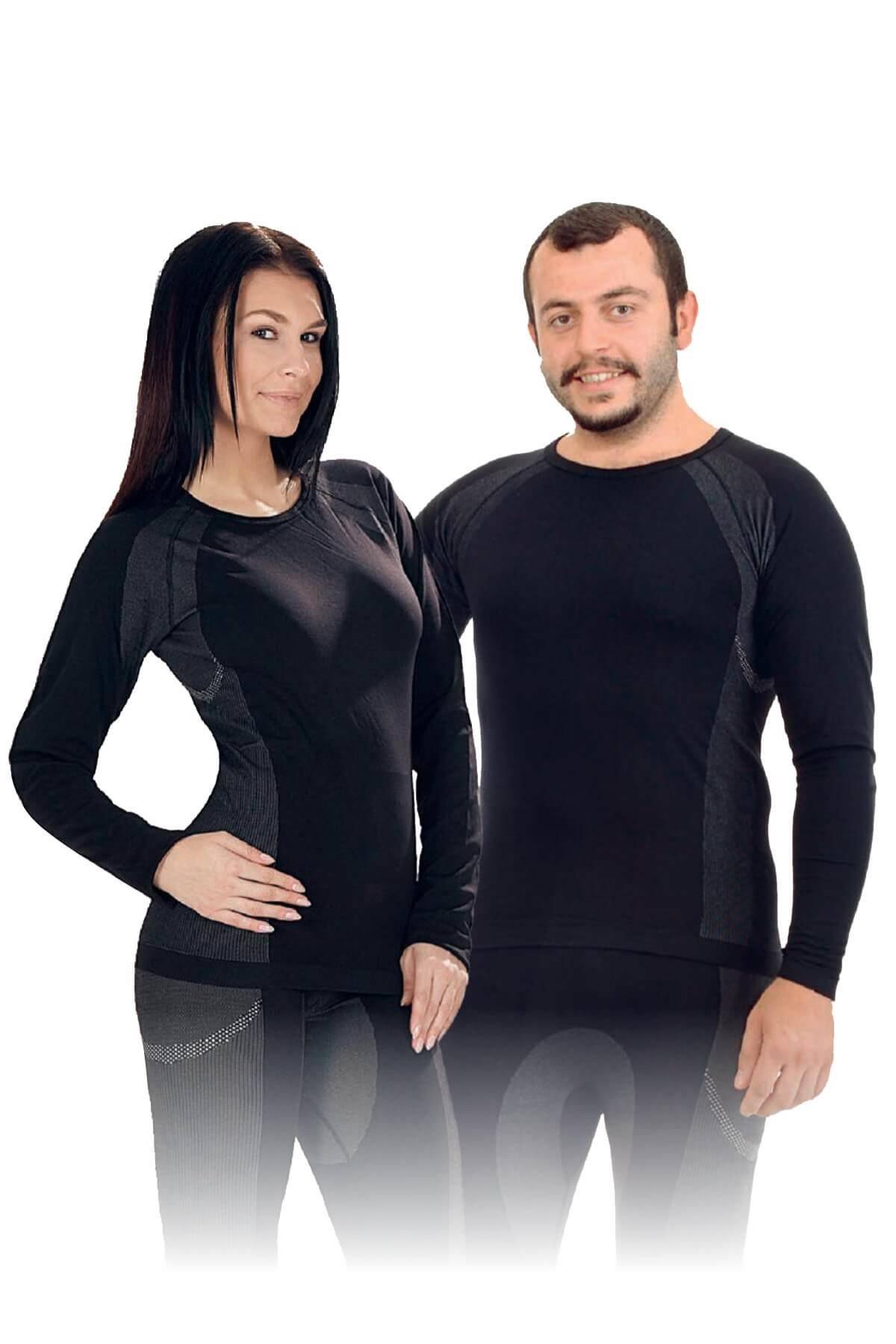 Fırçalı İç Yüzeyli Uzun Kollu Termal Takım Emay 3900 - Siyah