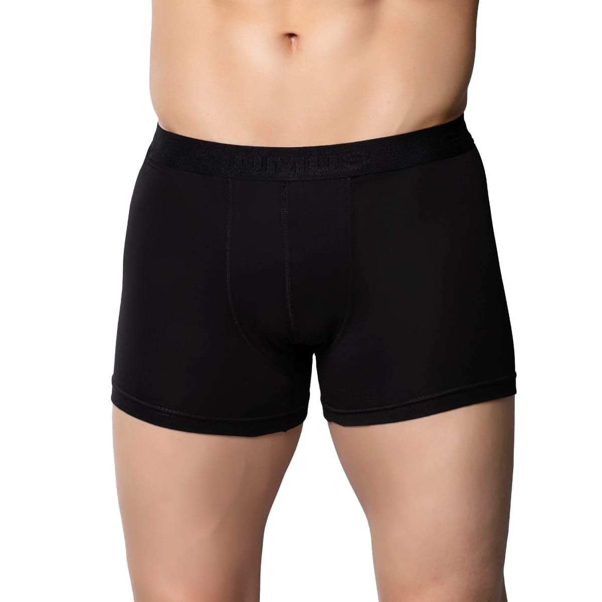 Siyah Pamuklu Likralı Erkek Boxer Gümüş 4018 - Siyah