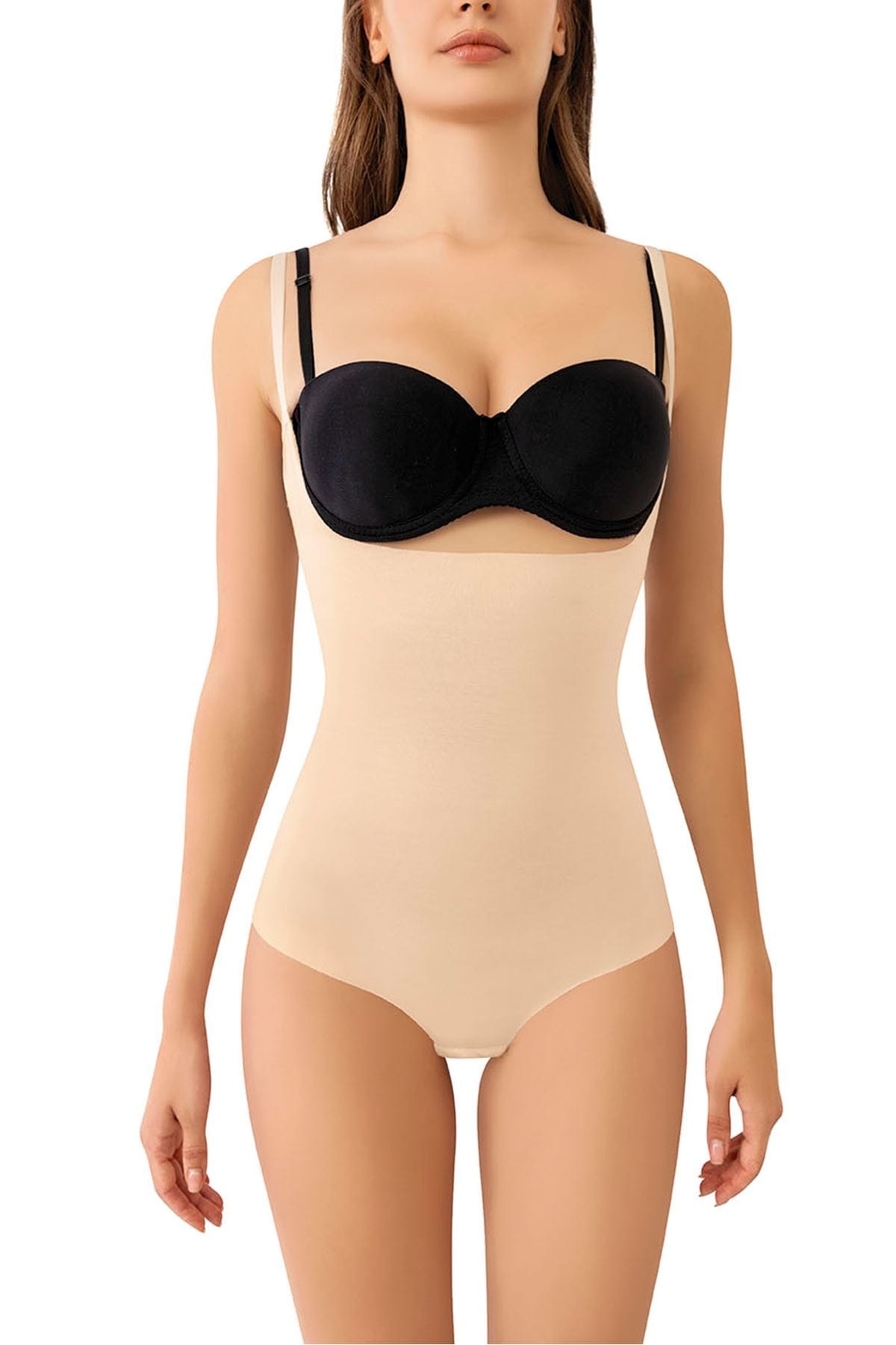 Yüksek Bel Kompresyonlu Body Korse Sistina 731 - Ten