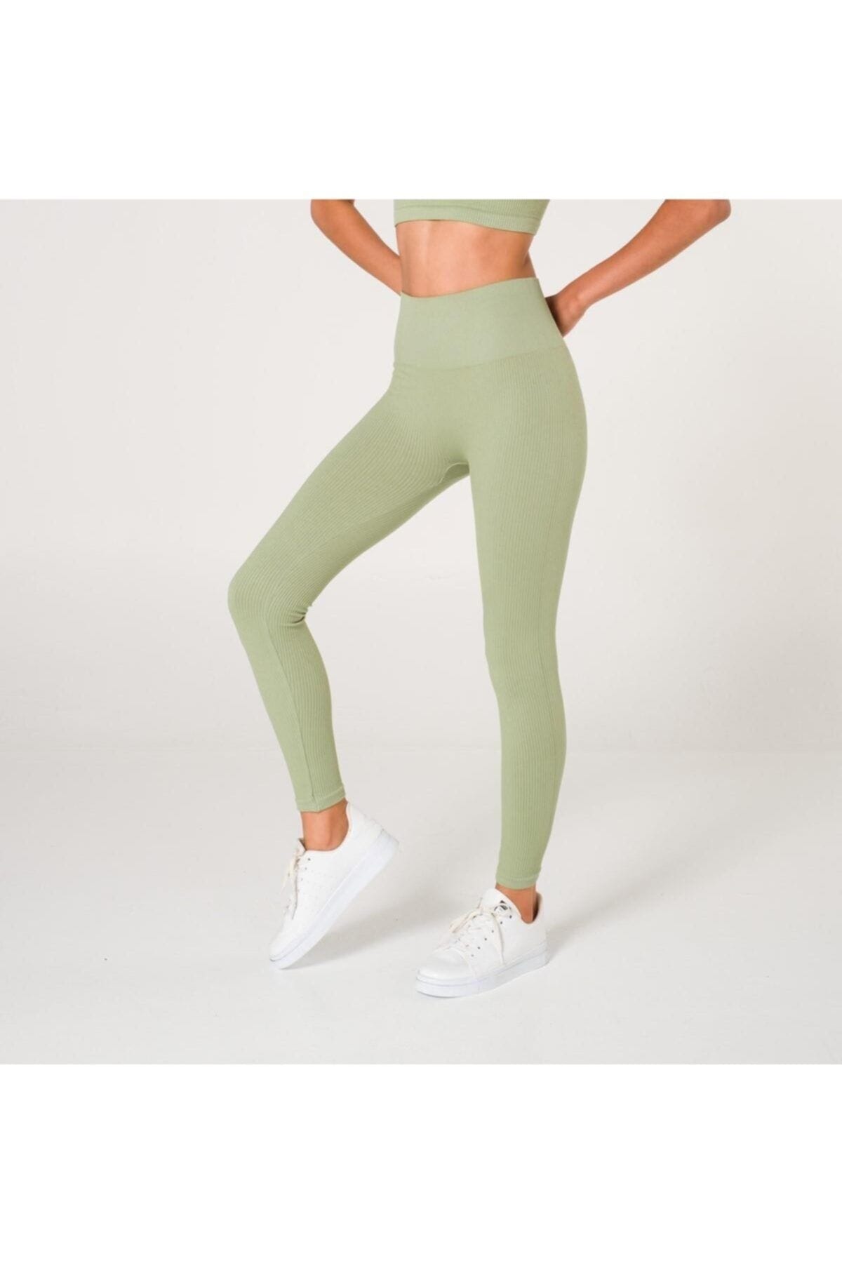 Dikişsiz Yüksek Bel Toparlayıcı Tayt FormActive 1550 - Yeşil