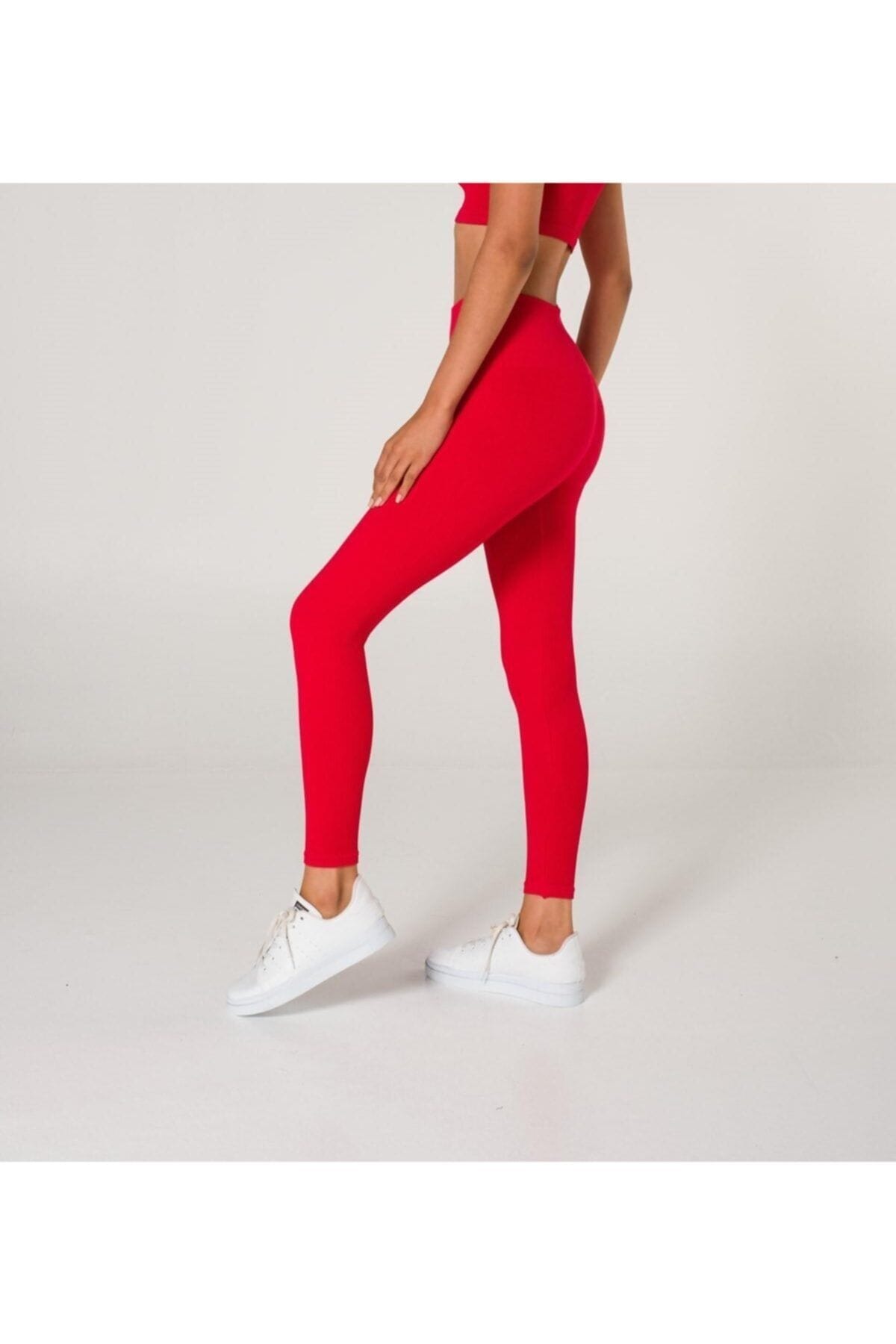 Dikişsiz Yüksek Bel Toparlayıcı Tayt FormActive 1550 - Kırmızı