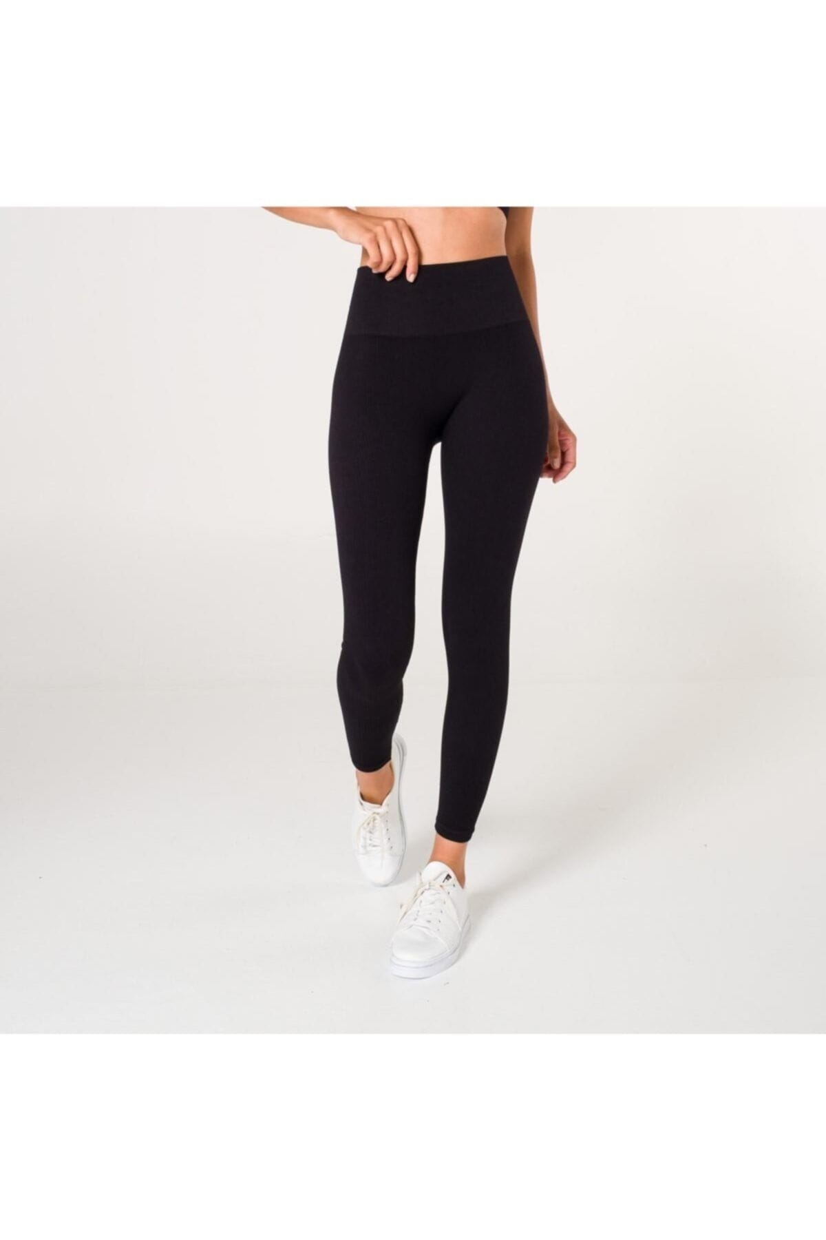 Dikişsiz Yüksek Bel Toparlayıcı Tayt FormActive 1550 - Siyah