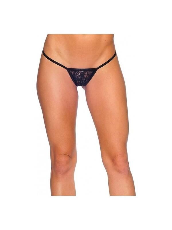 Transparan Dantel Tanga Külot Venlisa 6500 - Siyah