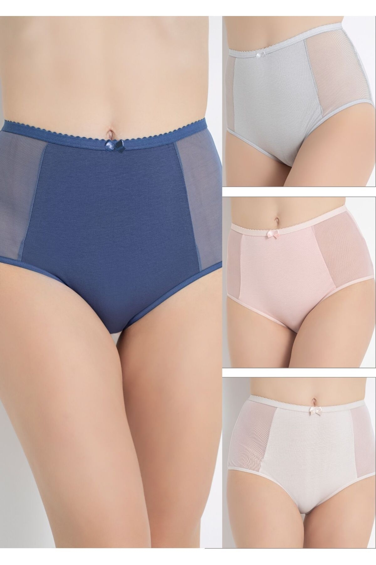 Confeo Yüksek Bel Pamuklu Bato Kadın Külot 4'lü Paket Confeo 804-514