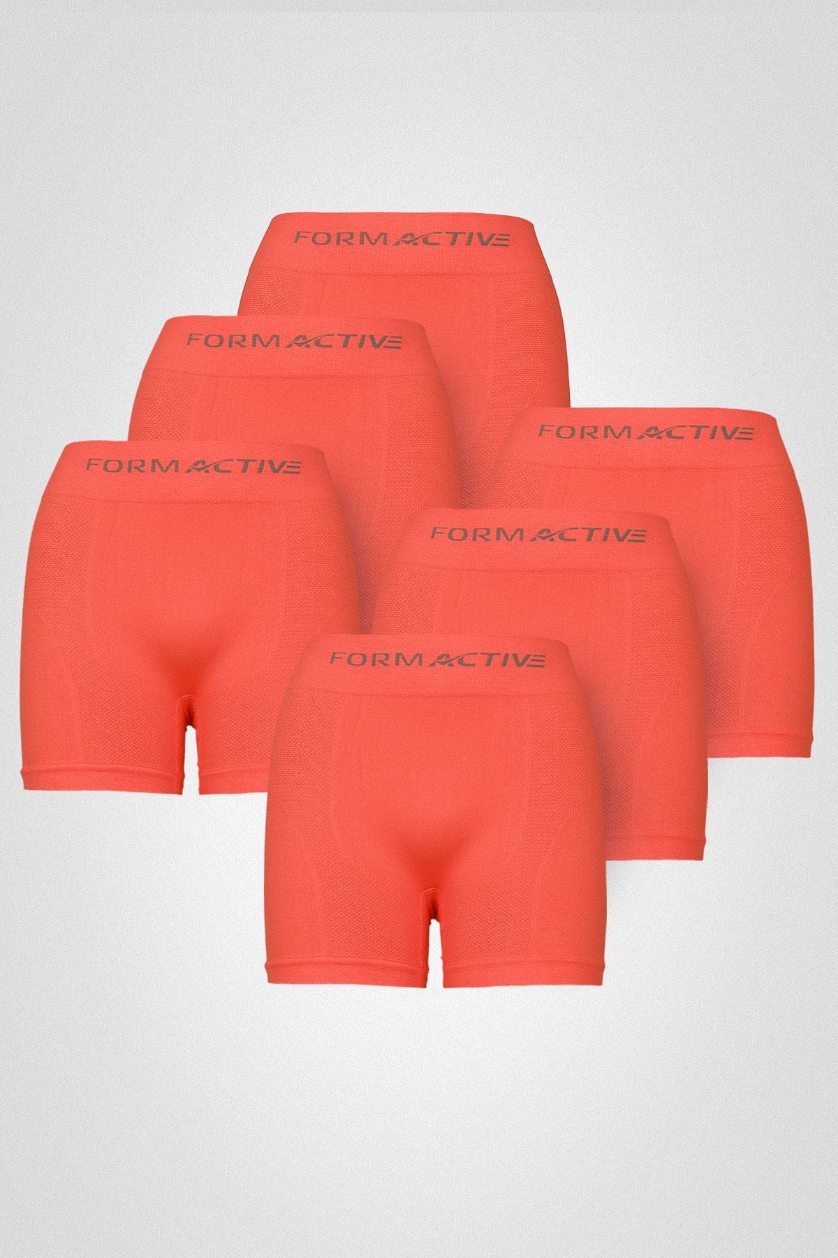 Pamuk Miksli Dikişsiz Boxer FormActive 4400 - Turuncu