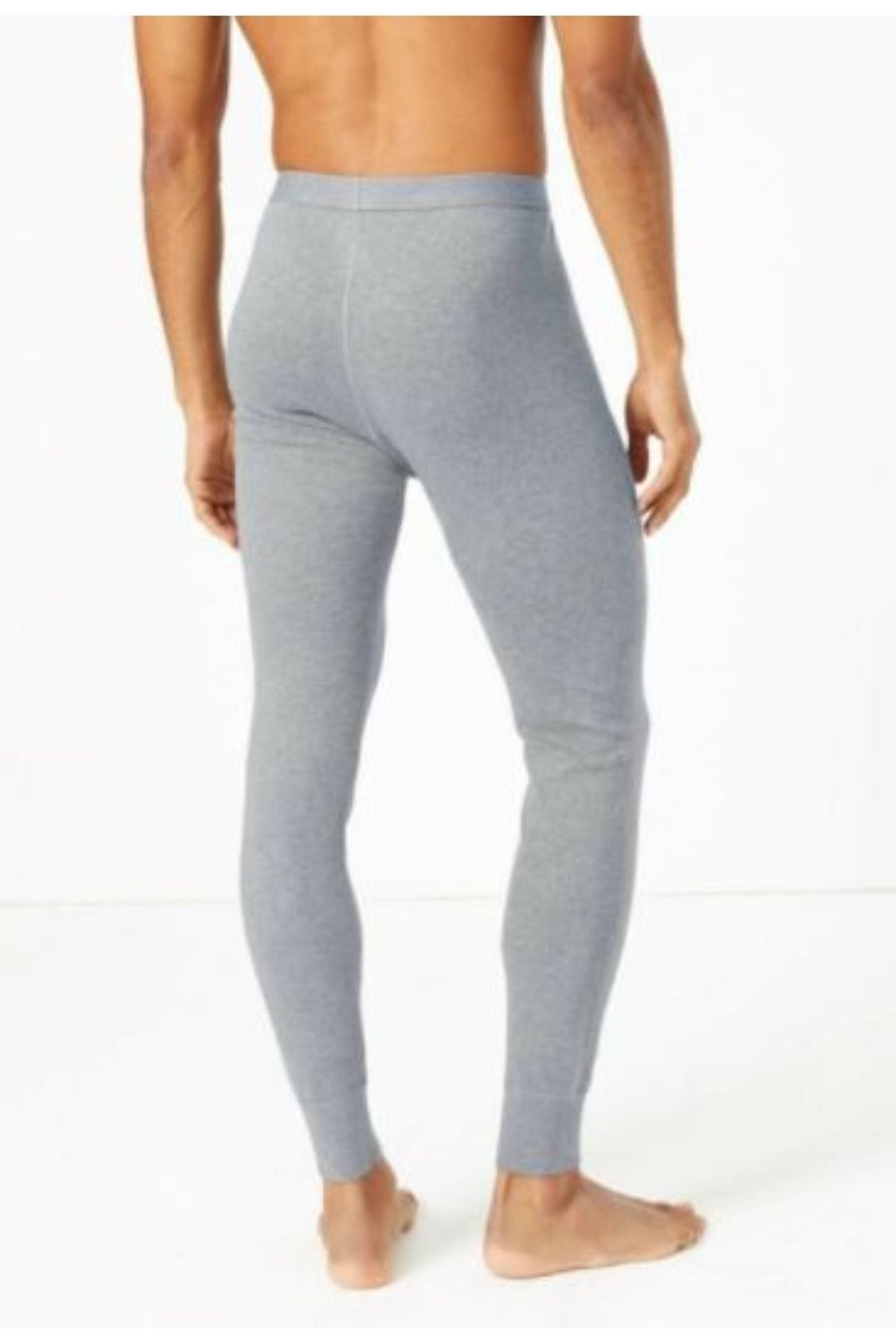Gümüş Uzun Erkek Tayt Termal Alt Gümüş 4055 - Görsel 8