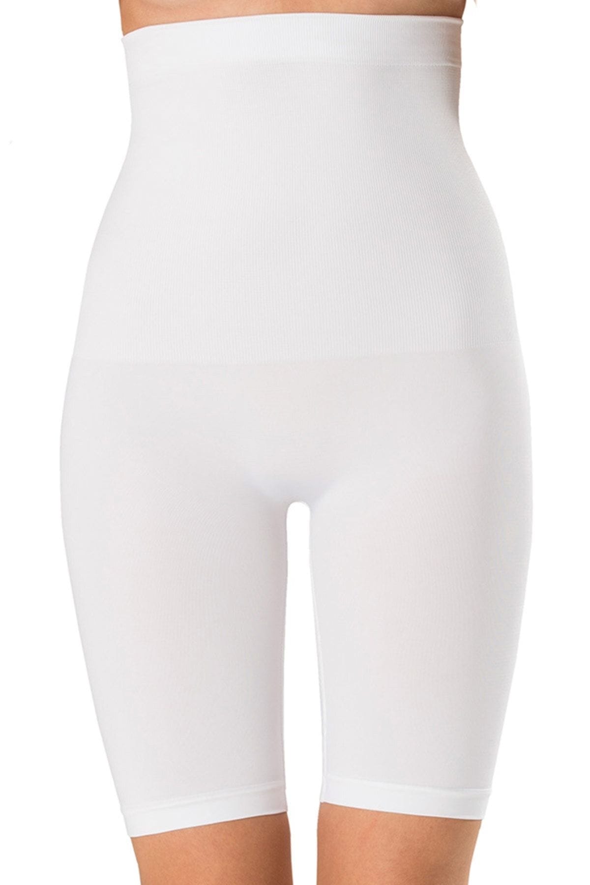 Uzun Paçalı Yüksek Bel Kadın Korse Bel ve Karın Destekli FormActive 1020 - Beyaz