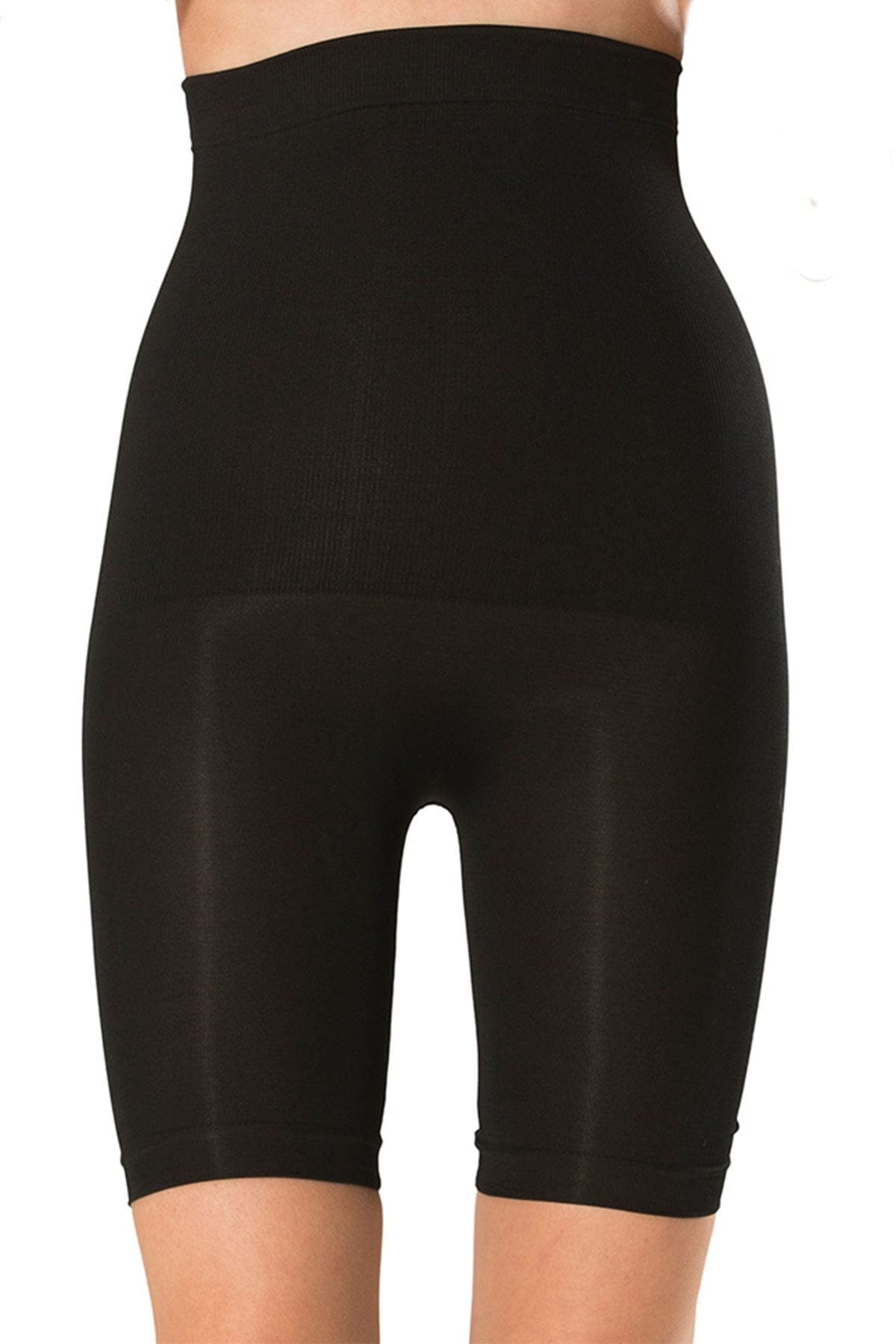 Uzun Paçalı Yüksek Bel Kadın Korse Bel ve Karın Destekli FormActive 1020 - Siyah