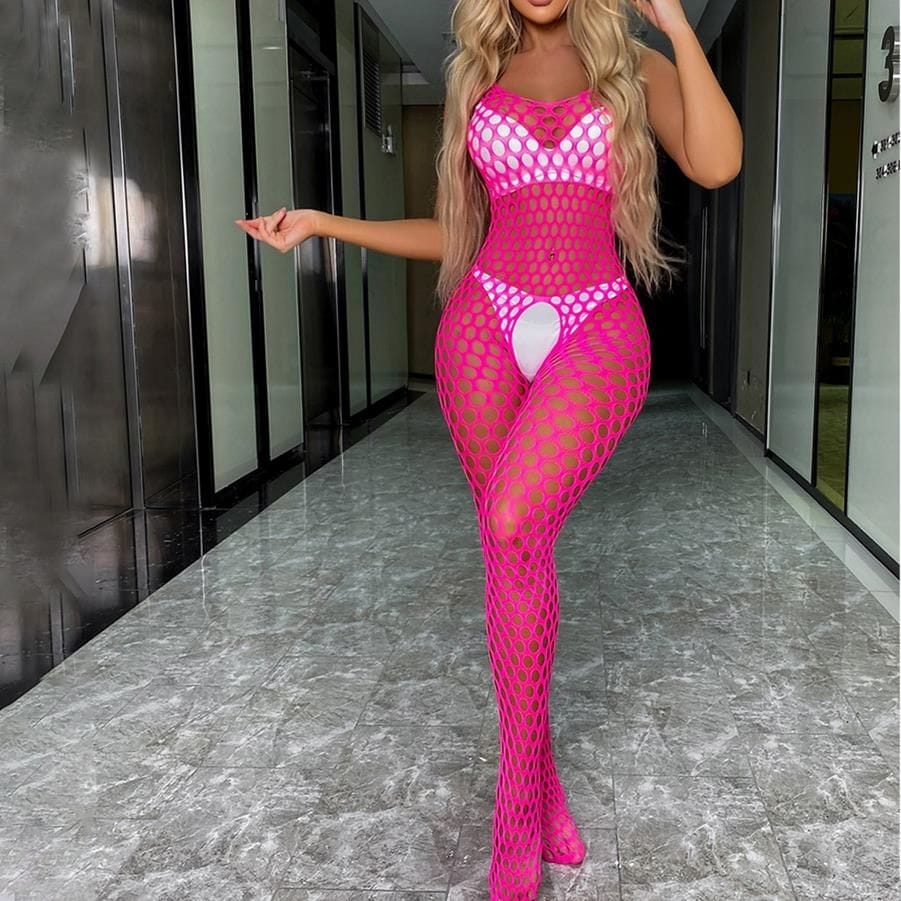 Özel Bölgesi Açık Geniş Fileli Vücut Çorabı Vivaldy 4632 - Görsel