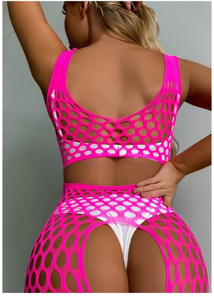 Özel Bölgesi Açık Geniş Fileli Vücut Çorabı Vivaldy 4632 - Görsel