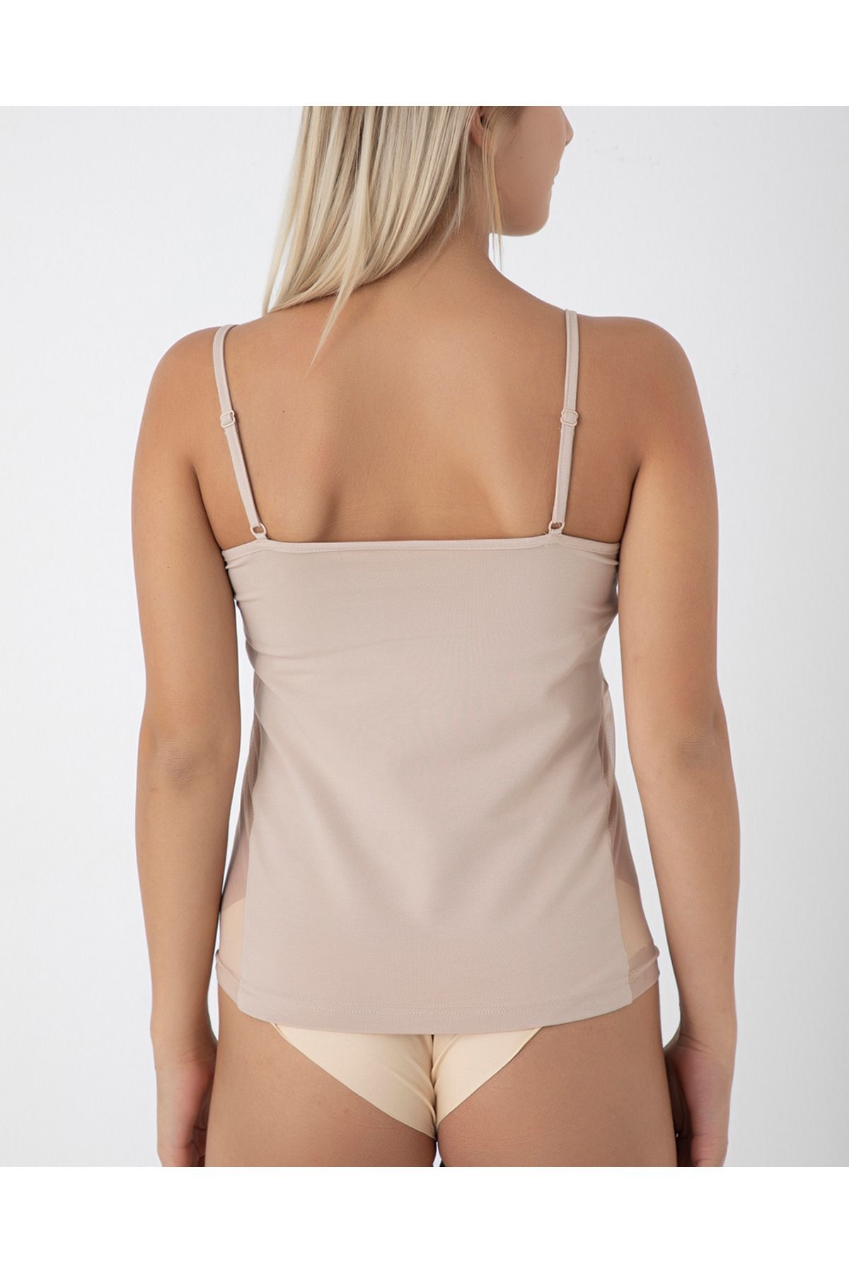 Askılı Dantel Detaylı Kadın Atlet Confeo 801 - Ten