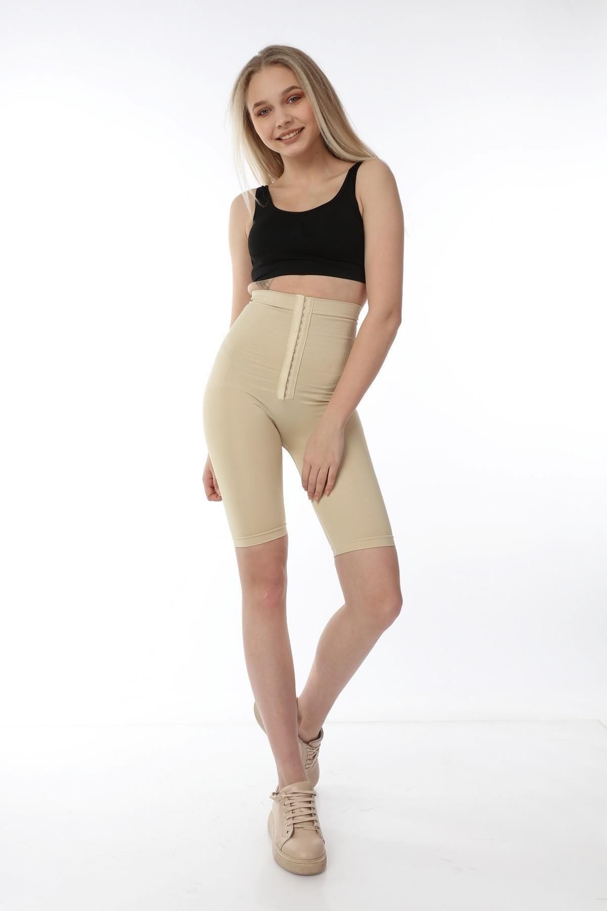 Yüksek Bel Kompresyon Korse Tayt FormActive 1022 - Ten