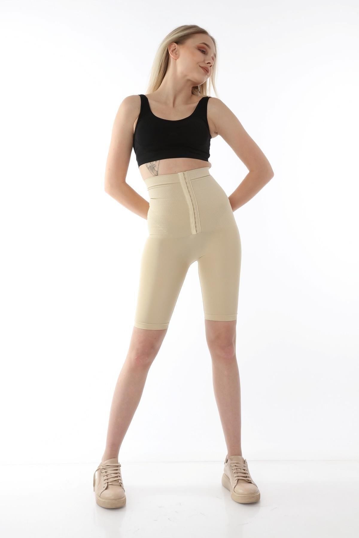 Yüksek Bel Kompresyon Korse Tayt FormActive 1022 - Ten