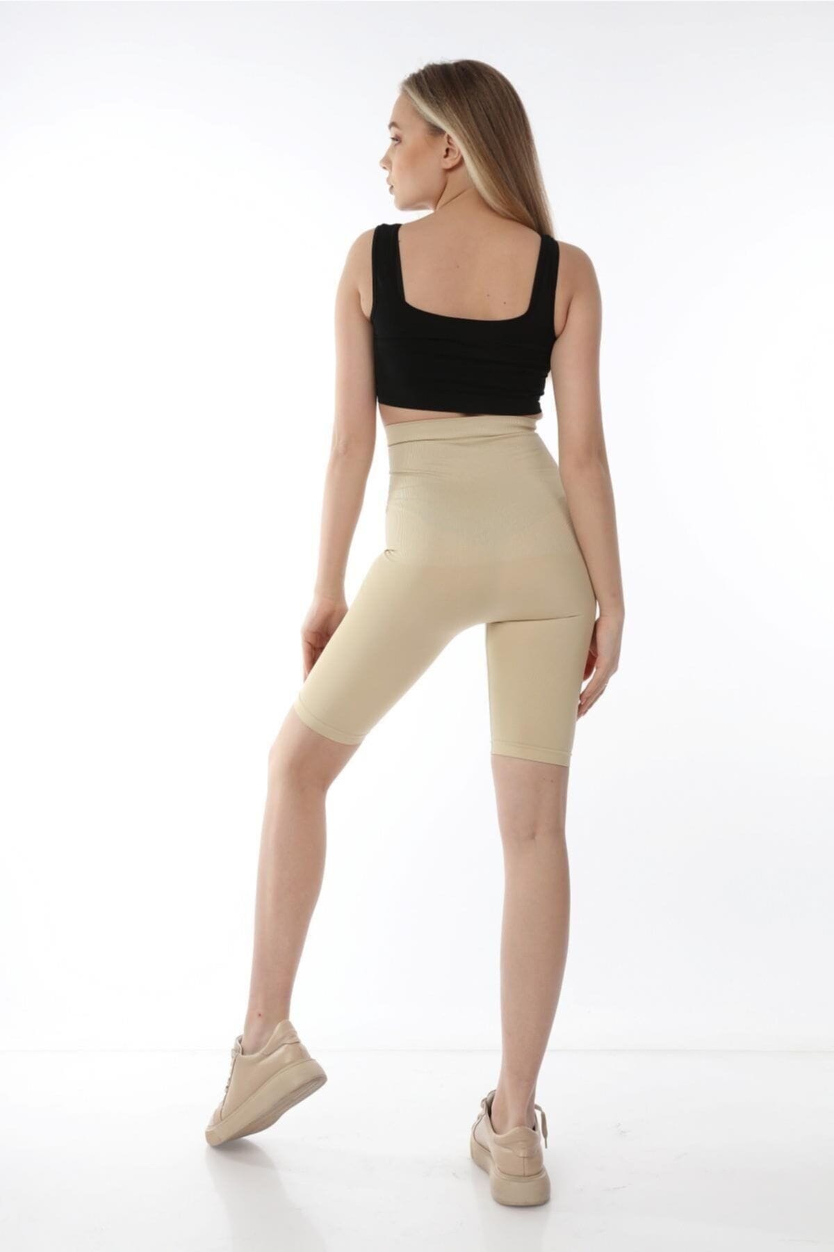 Yüksek Bel Kompresyon Korse Tayt FormActive 1022 - Ten