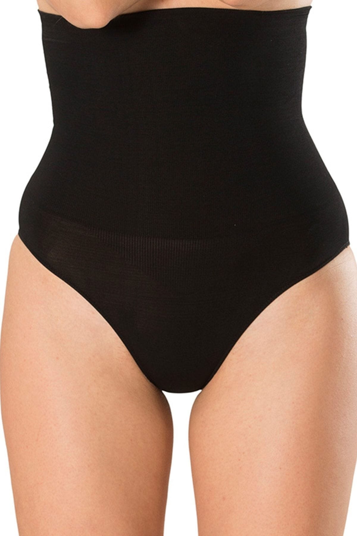 Yüksek Bel Dikişsiz Korse Kadın FormActive 1030 - Siyah