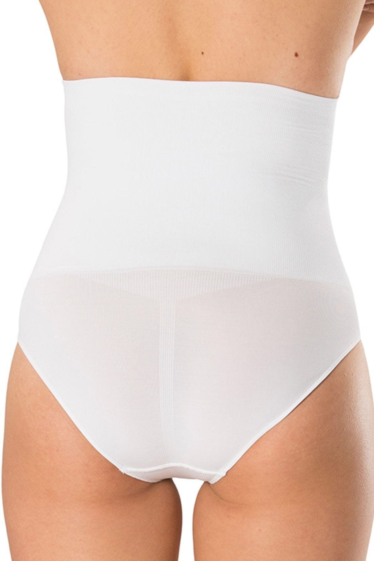 Yüksek Bel Dikişsiz Korse Kadın FormActive 1030 - Beyaz