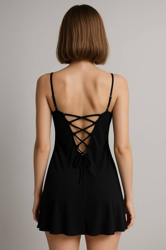 Dantel İşlemeli Tek Parça Body Venlisa 2104 - Siyah