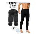 Erkek İçi Peluş Termal Tayt Kışlık Peluşlu Polarlı Likralı Polar Termal İçlik Perafitol 8024