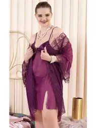 Dantelli Tek Parça Büyük Beden Body İzabel 6007