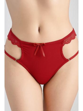Pencere Dekolteli Kırmızı Fantazi Body Venlisa 6400