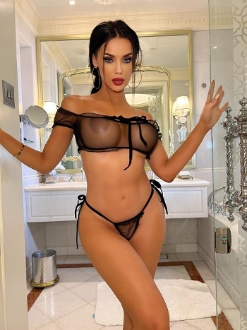 Transparan Bağlamalı Fantazi Sütyen Takım Beleng 5310