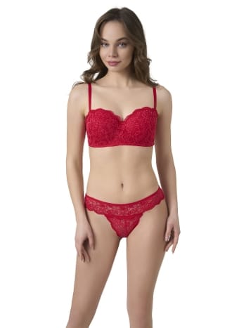 Dantelli Desteksiz Balenli Kadın Sütyen Takım Büşra 805