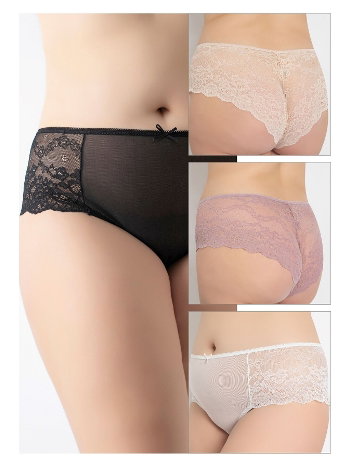 Dantelli Yüksek Bel Bikini Külot  Confeo 804-516