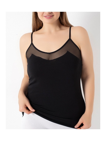 Pamuklu Nefes Alan İp Askılı Kadın Atlet Confeo 801