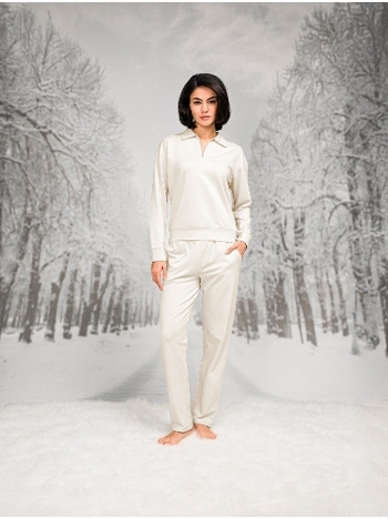 Pamuklu Polyester Cepli Pantolon Gömlek Yaka T-shirt Takım Doreanse 7137