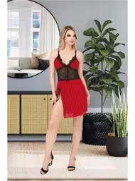 Çizgili Dantelli İp Askılı Body İzabel 1002