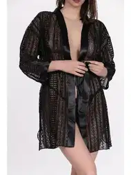 Dantel Şeritli Fantezi Body Somon SHE 2038