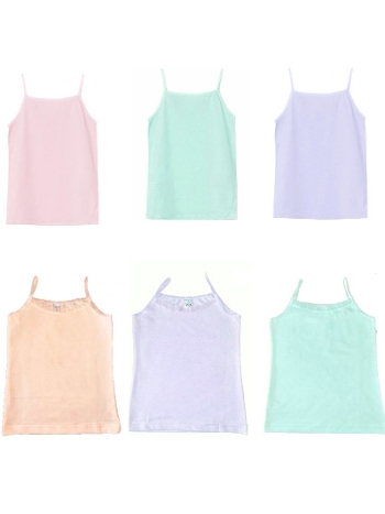 Dantelli Pamuklu 3'lü Kız Çocuk Atlet Öztaş 4629-F