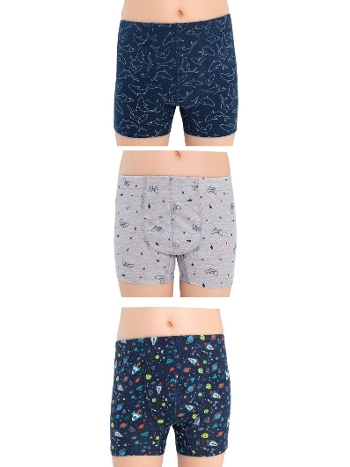 Desenli Likralı Boxer Öztaş 3721-F