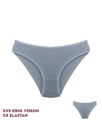 Yüksek Bel Destekli Bikini Külot Bej Dondeza 164