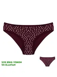 Yüksek Bel Pamuklu Slip Külot Pembe Dondeza 164-4