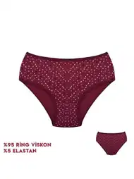 Yüksek Bel Destekli Desenli Bikini Külot Dondeza 364-5