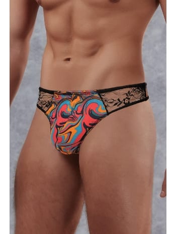 Dantelli Ebru Desenli String Modal Doreanse 1032